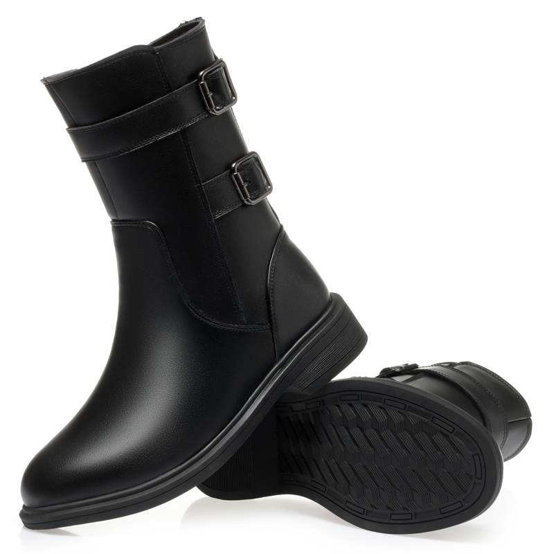 AIYUQI Women Boots Genuine Leather Large Size Winter Women sSnow Boots Thickened Wool Warm Warm Women's Ankle Boots