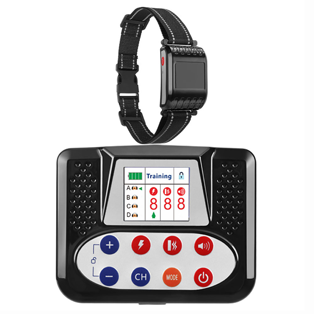 Pet Wireless Electronic Fence Smart Dog Training Device Anti-Lost And Anti- Barking Electric Shock Collar Color Screen Two-In-On