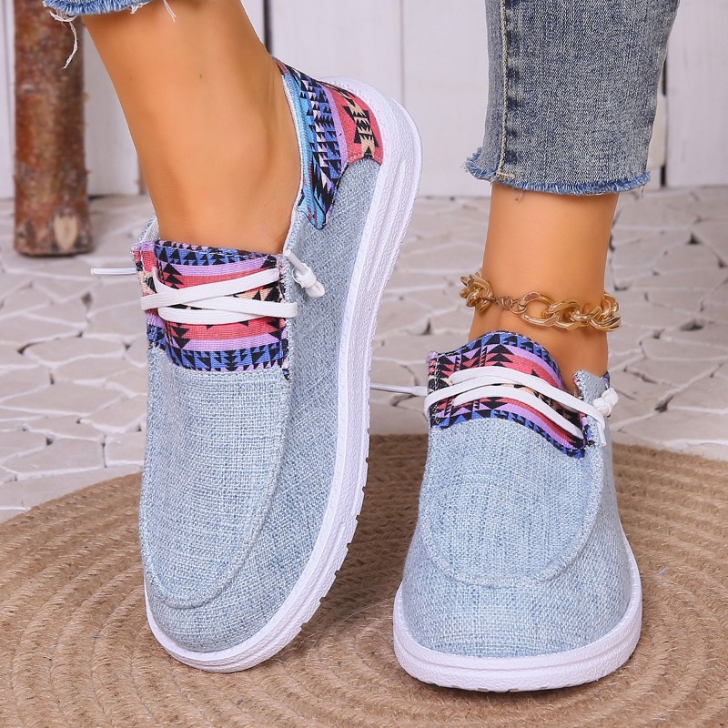 2025 NEW Slip Flats on Foldable Loafers Women Square Toe Single Fashion Cloth Casual Shoes for Ladies Big Size e Fashi