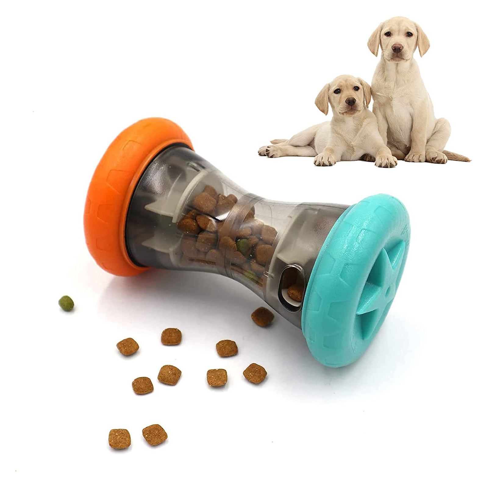 Interactive Food Dispensing Toy for Pet Training, Treat Dispensing, Cat and Dog, Automatic Feeding
