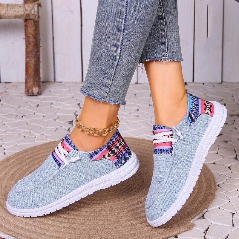 2025 NEW Slip Flats on Foldable Loafers Women Square Toe Single Fashion Cloth Casual Shoes for Ladies Big Size e Fashi