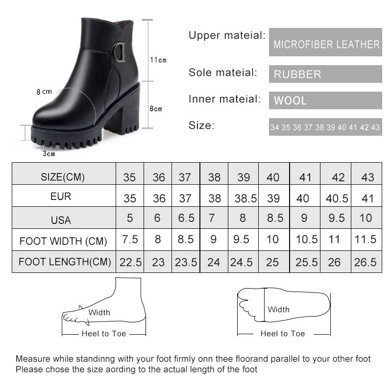 AIYUQI Booties 2024 New Genuine Leather Platform Heel Riding Boots Horse Wool Warm Winter Women Fashion High Heel Boots Banquet