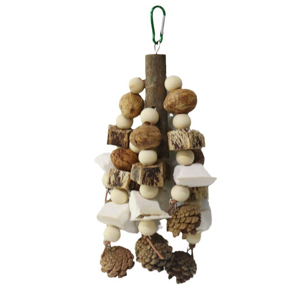 Parrot Toys, Bird Supplies With Wooden Blocks, Parrot Chewing Toys Gift For African Grey Macaws, Parakeets, Cockatiels