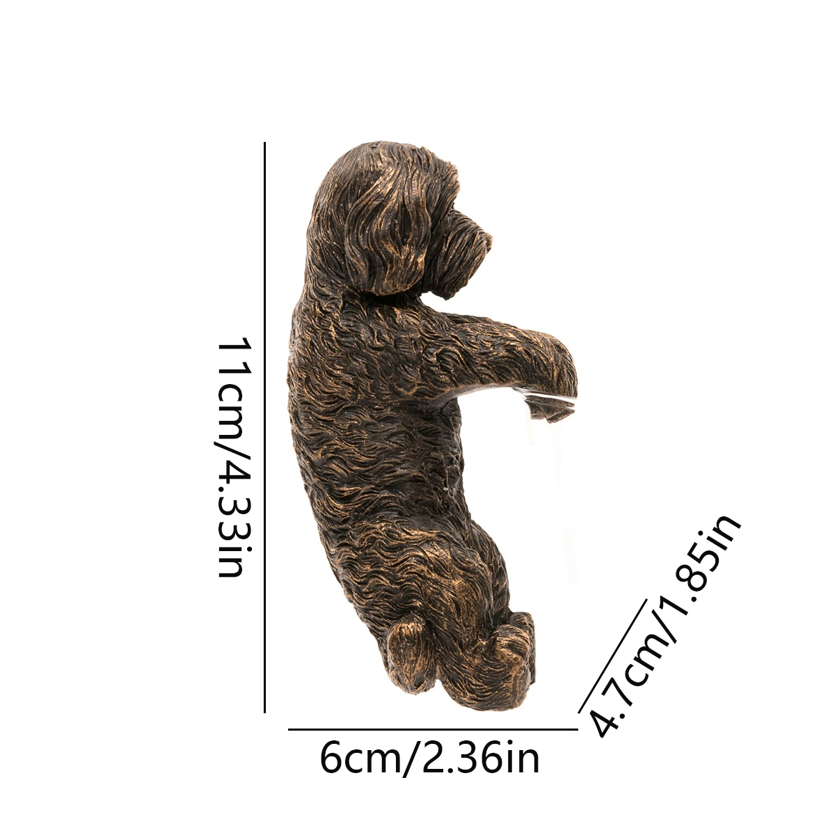 Garden Decoration Antique Bronze Resin Puppy Statue Garden Statue Indoor Statue Planter Decoration