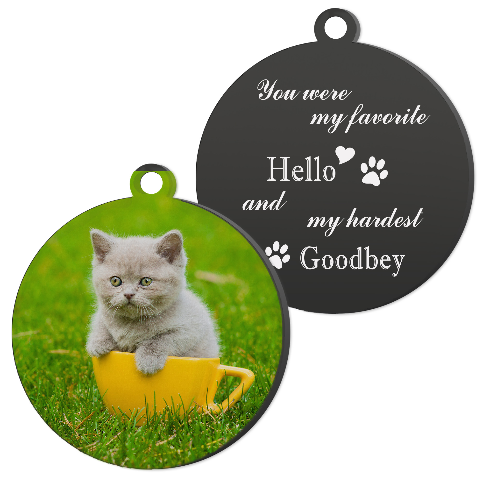 Custom Photo Print Dog Memorial Gifts Personalized Cat Picture Keychain Keyring Pet Portrait Customize Pet Loss Gift