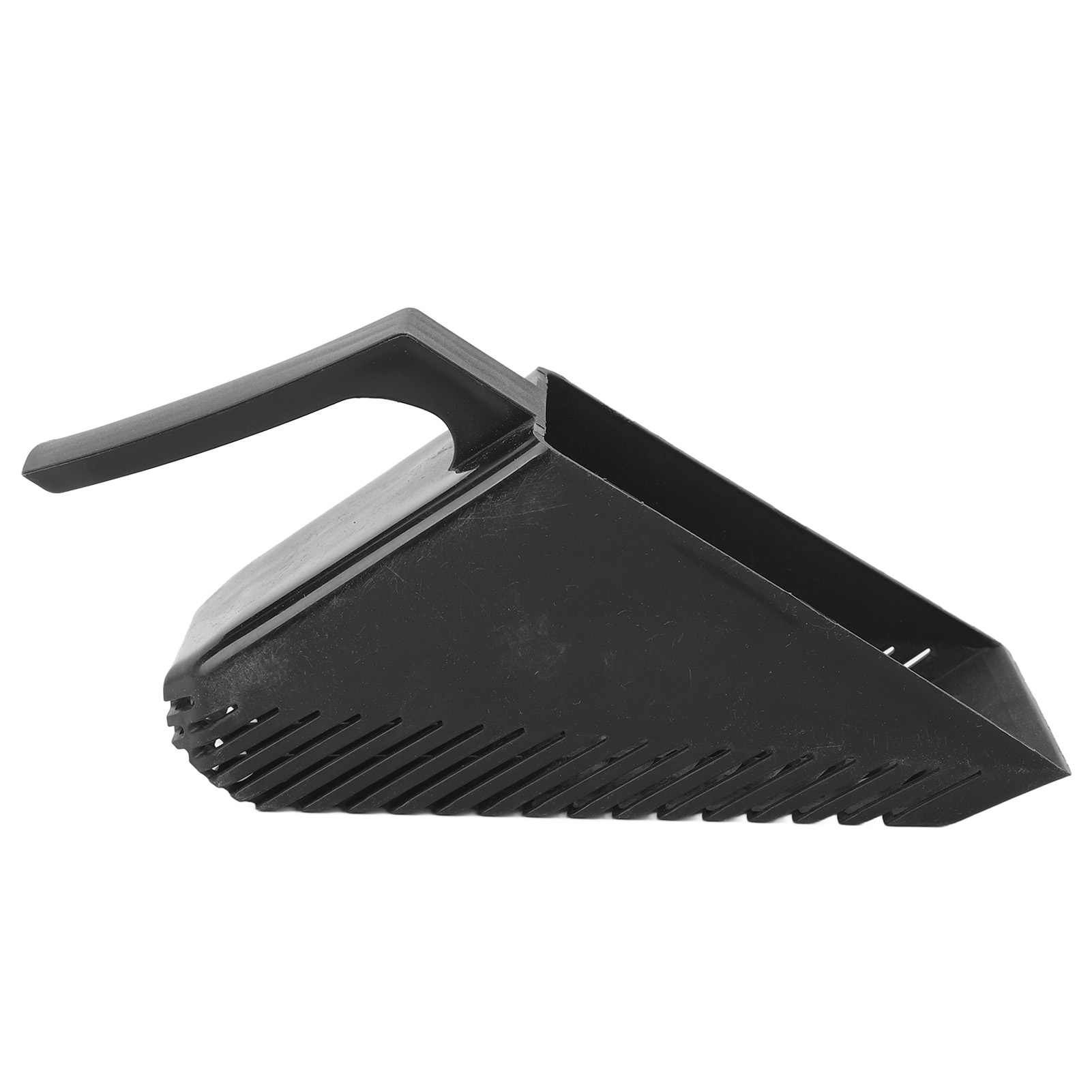 Gravel Strainer Shovel Clean Tool Plastic Aquarium Fish Sand Shovel Black Strong Construction Rounded Corner for Aquarium