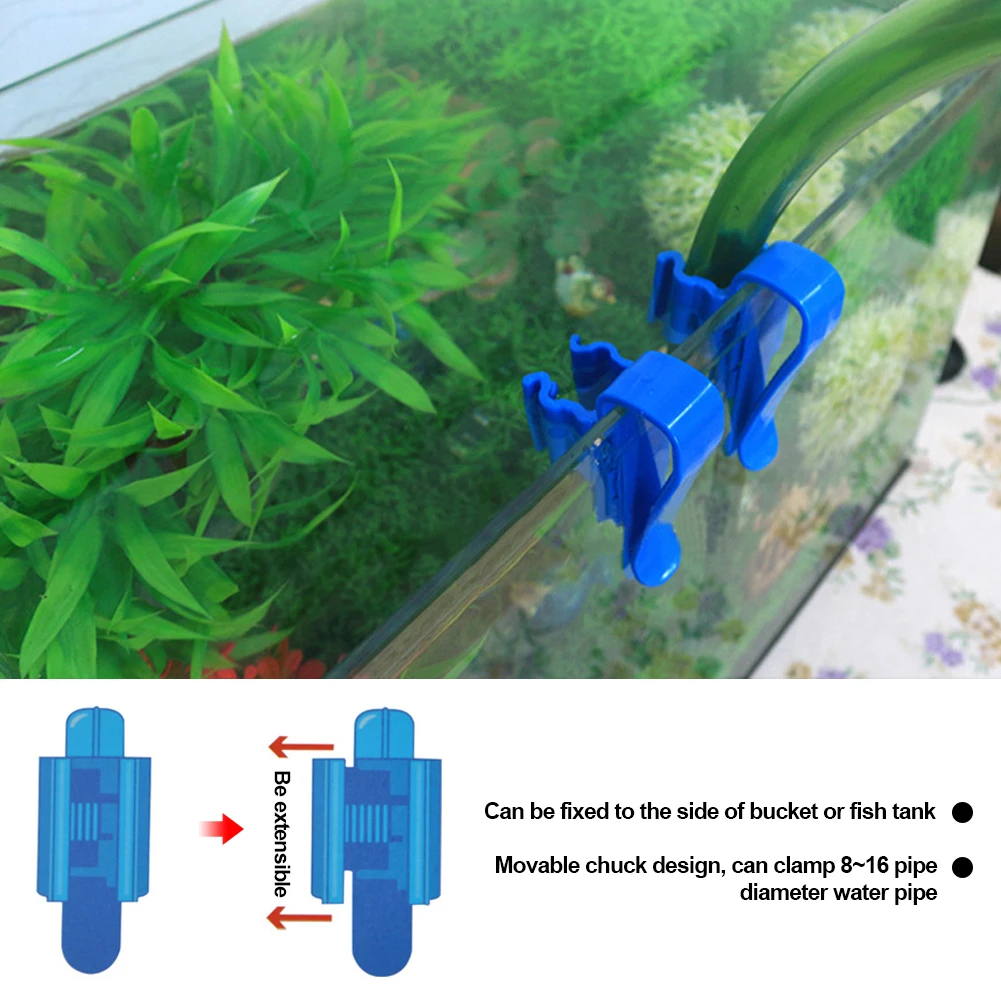 High Quality Fish Tank Pipe Holder Clip Water Change Pipe Filter Tube Fixation Clip Adjustable Clip Aquarium Accessories
