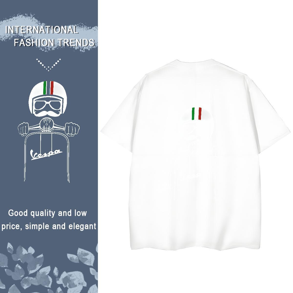 Custom T Shirts Women 230g Cotton O-Neck Short Sleeve Outdoor skull Women Tshirts 5A Cartoon Anime Clothings