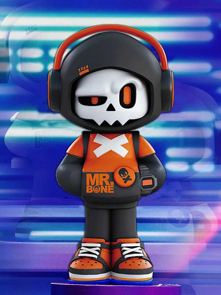 Original Mr. Bone Blind Box Action Picture Red Skull Boy Cool Digital Trend Play Desktop Decoration Birthday Gift Toy W240902