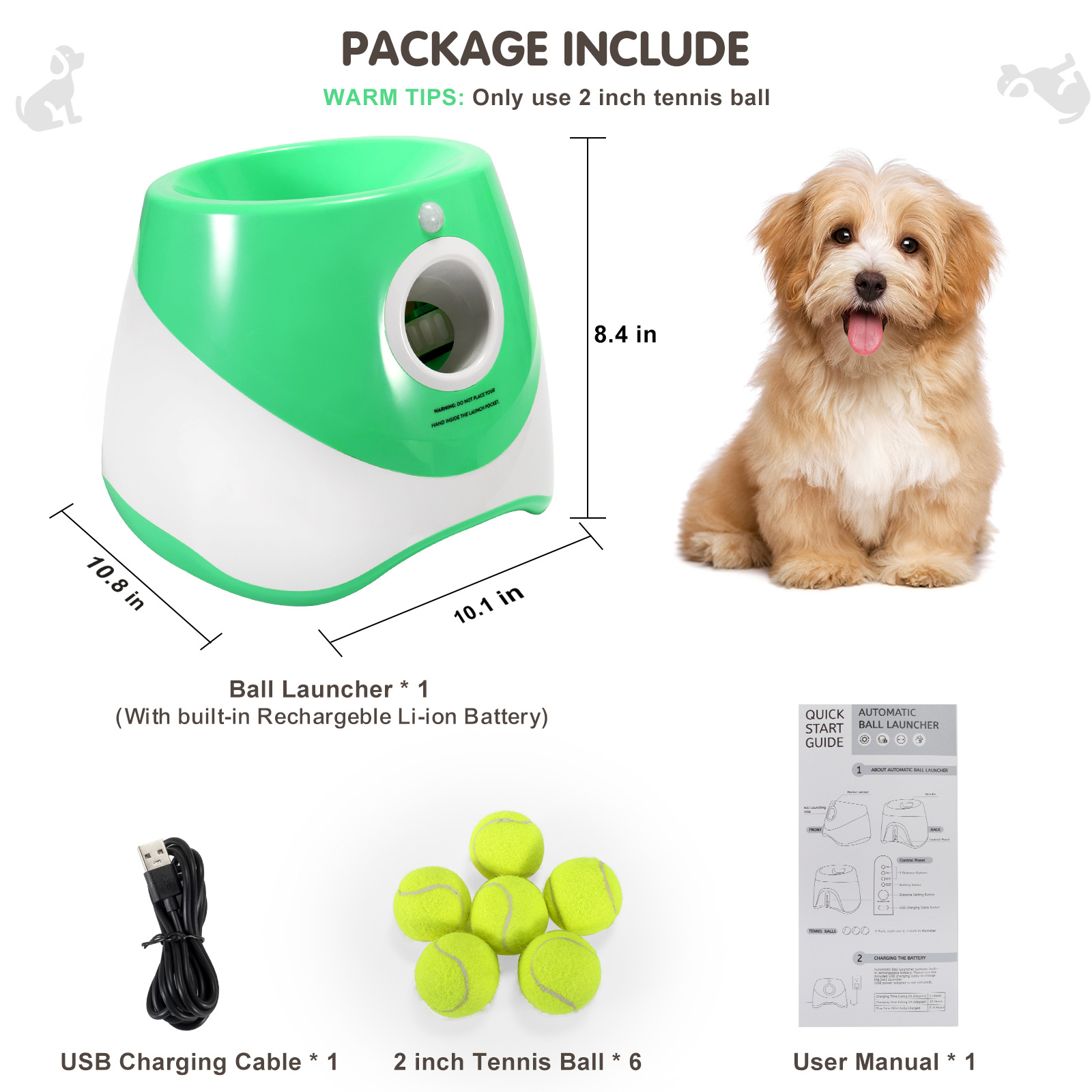 Dog Ball Launcher Electric Interactive Throwing Training Dog Ball Launcher Automatic