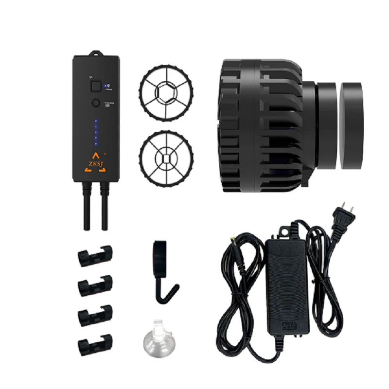 ZKSJ Wave Maker 3 generation Mini Slim Aquarium Pump 2000 3000 Circulation Pump 3 Wave Patterns No Control Program Stormy Waves