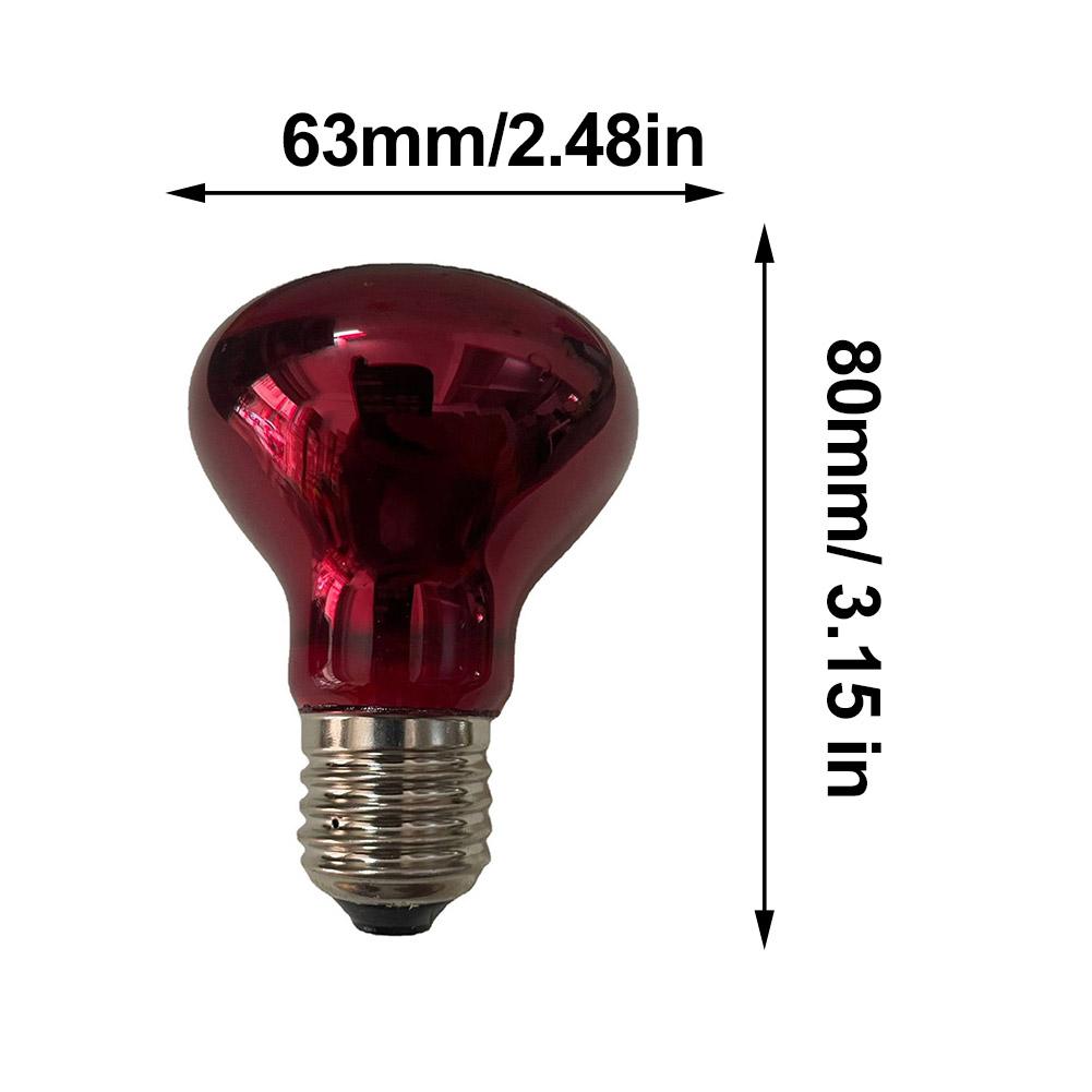 E27 Amphibian Snake Reptile Light Bulb Heat Night Light Day Poultry Heating Bulb 100W 75W 60W 50W 40W 25W