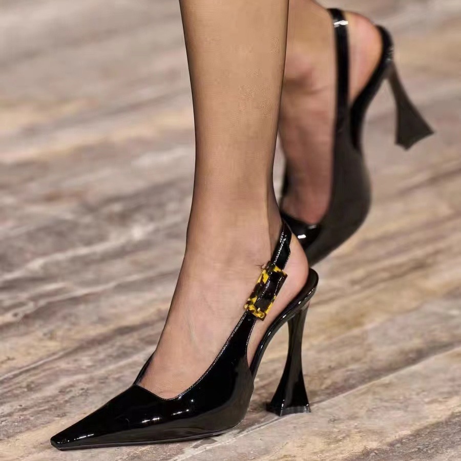 Sexy Pointed Toe High Heels Shoes Women Sandals New Dress Party Shoes Summer 2024 Designer Slingback Walking Zapatos Femme Pumps