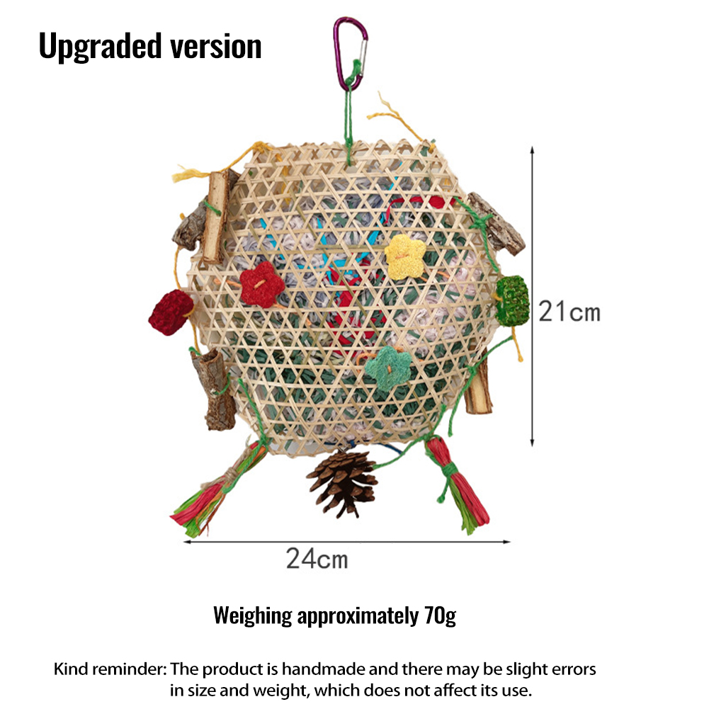 Bird Toys, Bird Shredding Foraging Toys With Metal Hook, Parakeet Toy Bird Cage Accessories For Cockatiel Budgies