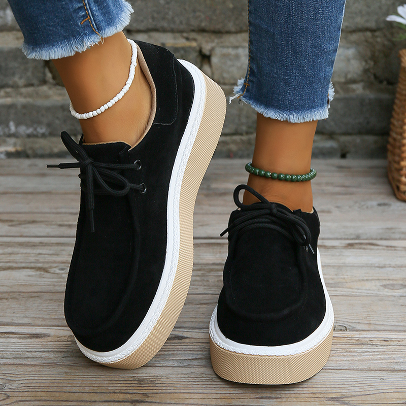 Chunky Casual Platform Canvas for Women 2024 Spring Low Top Flat-Heeled Shoes Woman Plus Size 43 Orange Cheap Sneakers ef47 7283 d595