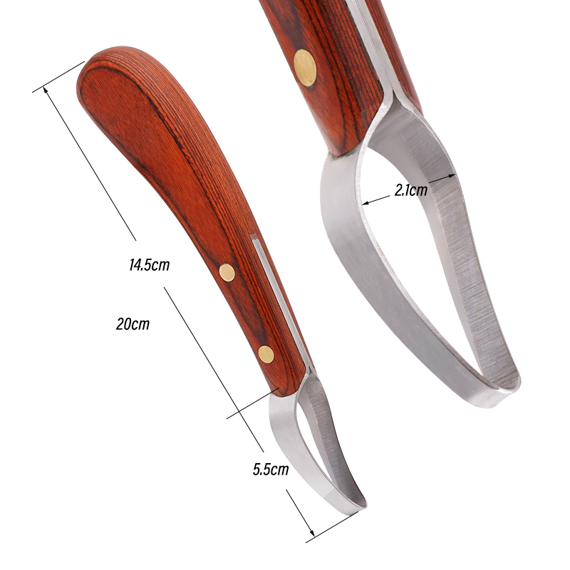 Hoof Loop Knife Farrier Tools Double-Edged Hoof Trimming Horseshoe Repairing Tools Oval Hoof Scissors Horse Grooming Hot Sale