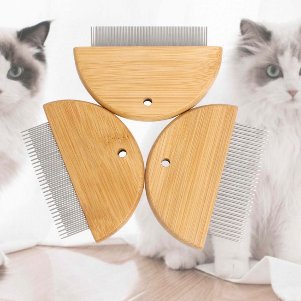 3 Styles Stainless Steel Dog Grooming Comb Removal Mucus Flea And Hair Small Lice Brush Dog Cat Kitten Hair Trimmer Pet Supplies