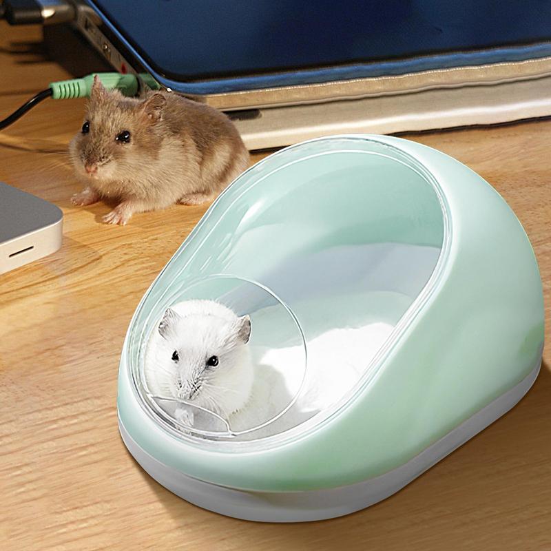 Hamster Hideout Chinchilla Bathtub Box Hamster Bathing Bowl Transparent Beds, Sand Bath Box Small Animal Habitat for Small Pet