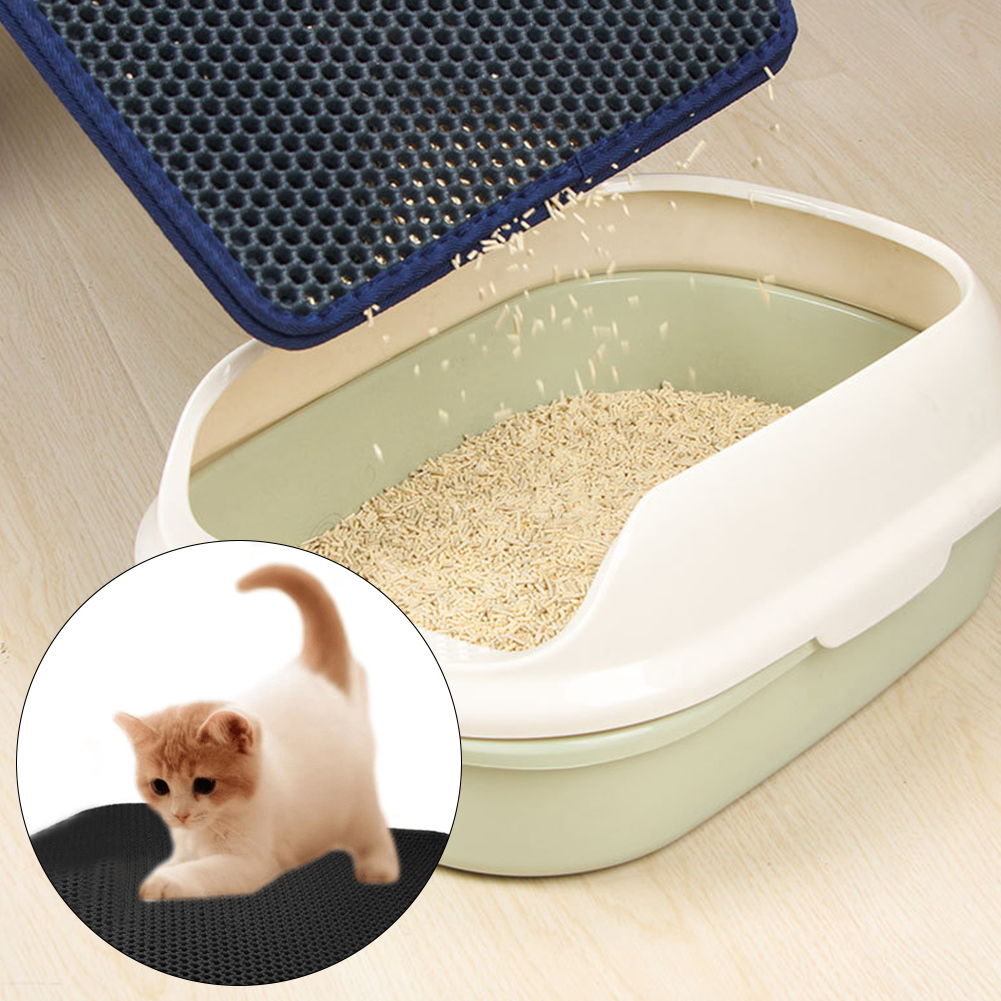 Cat Litter Mat Waterproof Double Layer Pet Litter Box Mat Pet Toilet Cat Mat Nonslip Sand Cat Washable Mat Pet Clean Pad Product