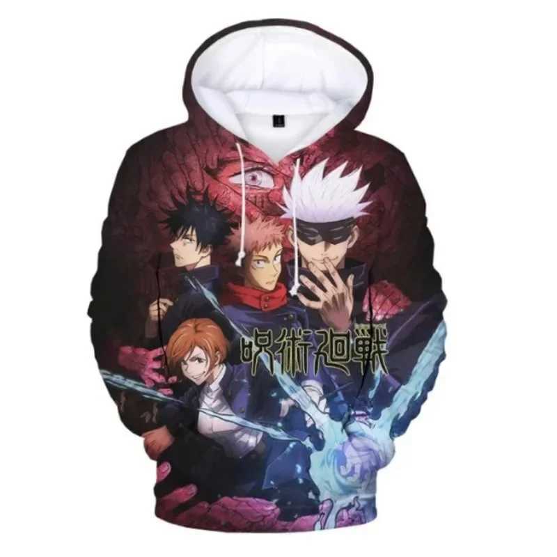 2024 Satoru Gojo 3D Print Men Hoodies Tops Autumn Long Sleeve Anime Hoodie Men Women Sweatshirt Oversized Streetwear Kids Hoodie Y240903