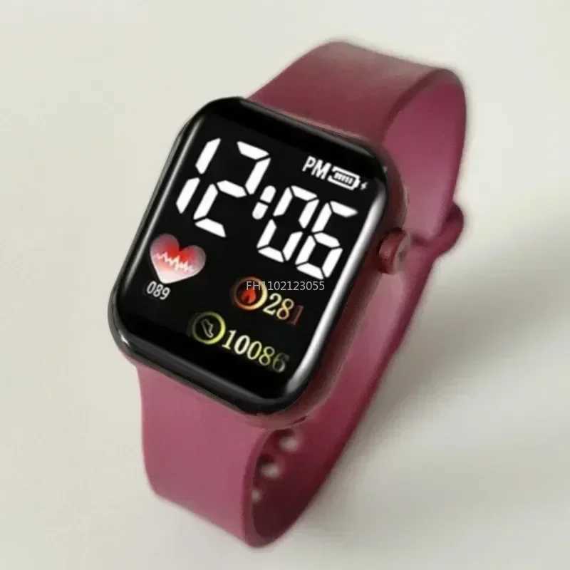 LED sports watch womens digital electronic watch casual silicone watch womens Relogio womens watch W240902