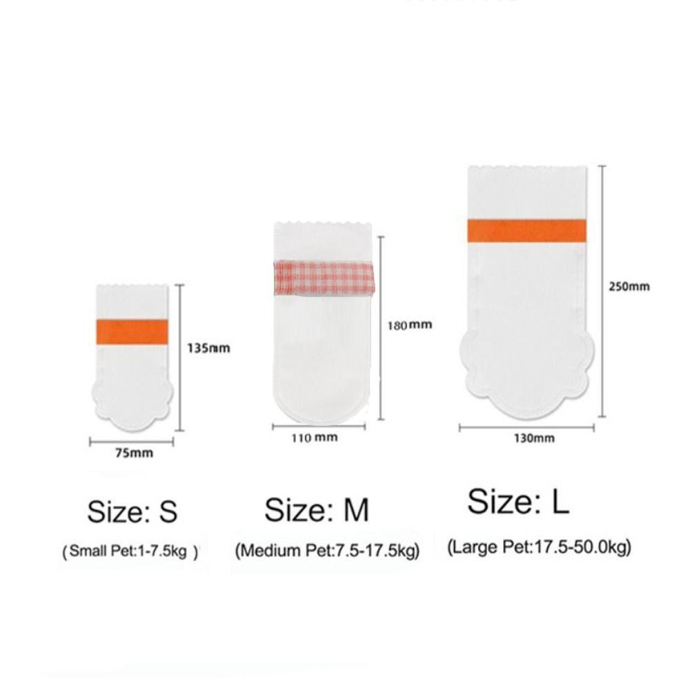 8pcs Pet Supplies Non-woven Fabric Pet Shoes White Protective Dog Boots Dog Foot Cover For Outdoor Activities of Pets