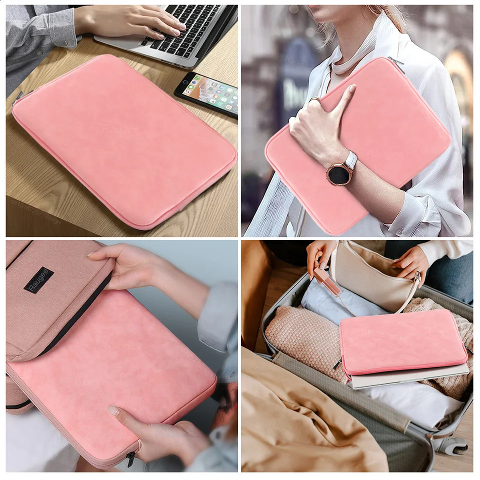 Laptop Sleeve Bag for Macbook Air Pro 13 13.3 14 15.4 15.6 Inch Notebook Pouch for Portable Bag Cover Case 240903