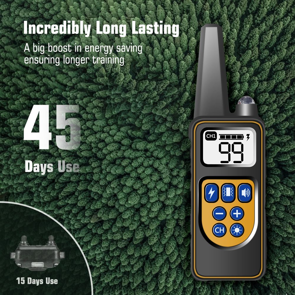 Dog Collar for 3 Dogs, Waterproof Rechargeable Dog Training Collar with Remote for Small, Medium and Large Dogs,IP67 Wat