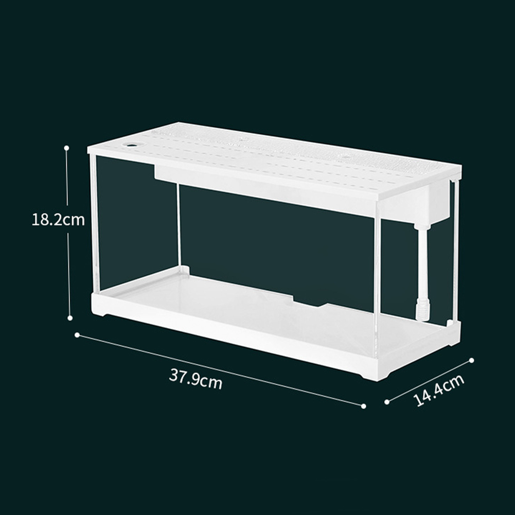 Aquarium Starter Kit Acrylic Small Fish Tank Ultra Clear Fish Tank With Filter Pump Small Beta Fish Tank Filter For Betta Shrimp