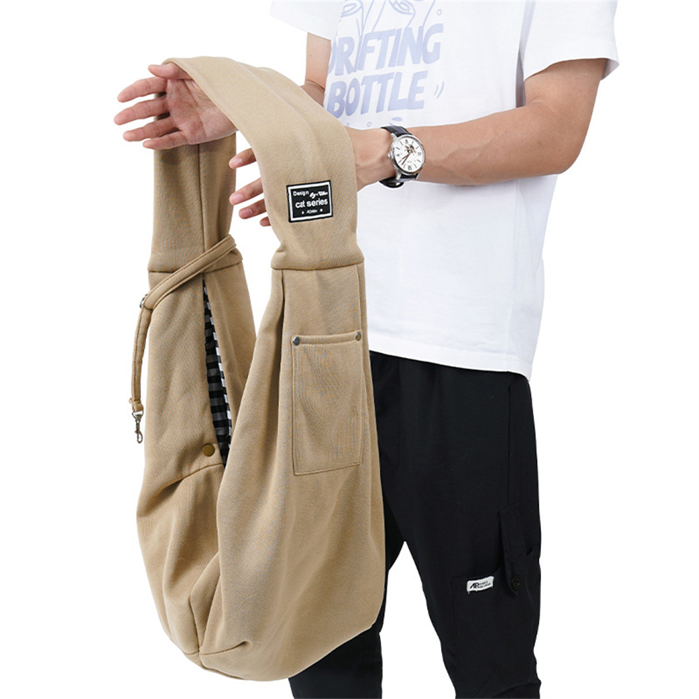 Pet Puppy Carrier Bag Outdoor Travel Dog Shoulder Bags Comfortable Cotton Single Shoulder Backpack Sling Handbag Tote Pouch