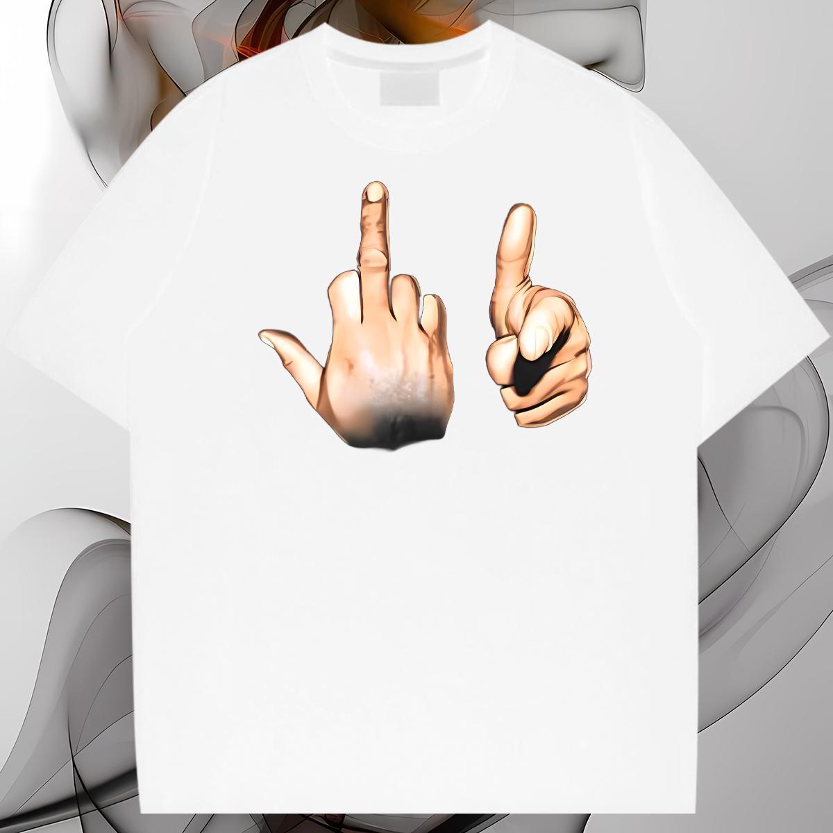 Customized T-Shirts Sports Casual Popular Couples T Shirts Tee Shirt Custom Anime Short Sleeve O-Neck 230g 100% Cotton hands
