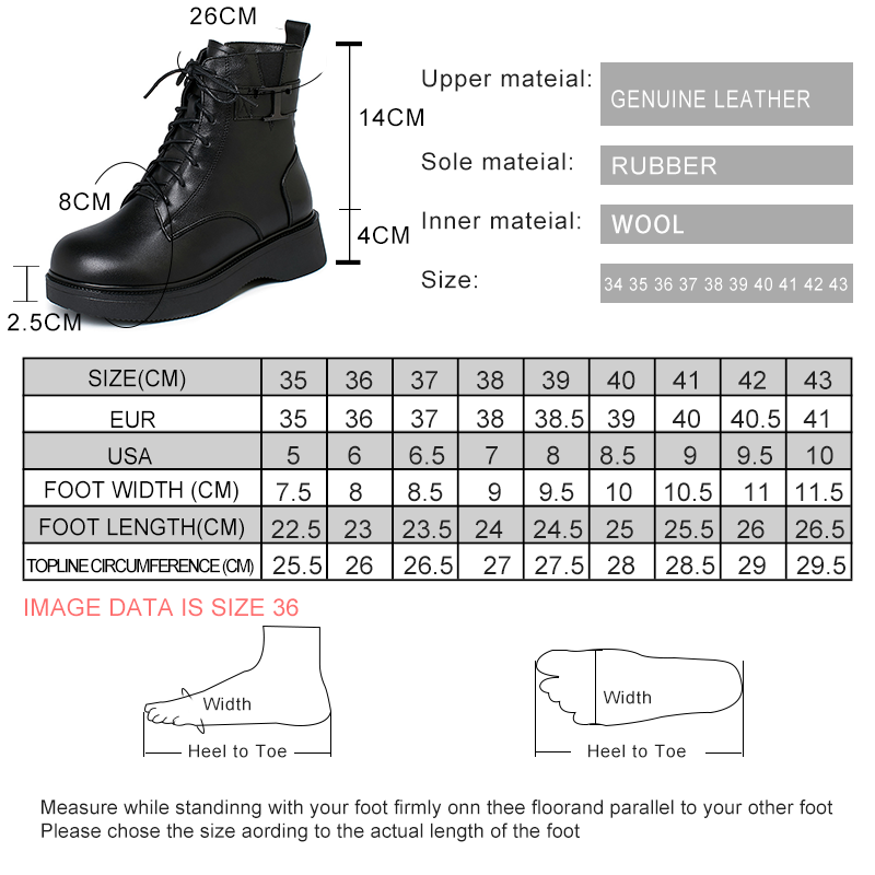 AIYUQI Women Winter Boots Warm Wool 2024 New Genuine Leather Women Ankle Boots Large Size Women's Snow Boots