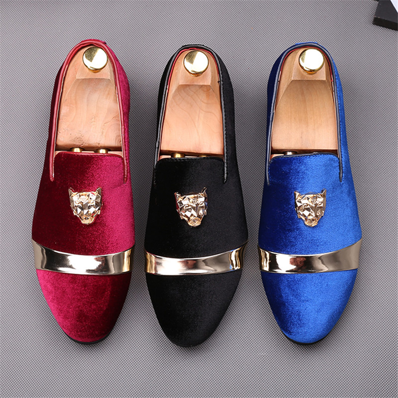 Men's Trendy Party Wedding Loafers Moccasins Men Casual Slip-on Shoes Mens Outdoor Driving Flats