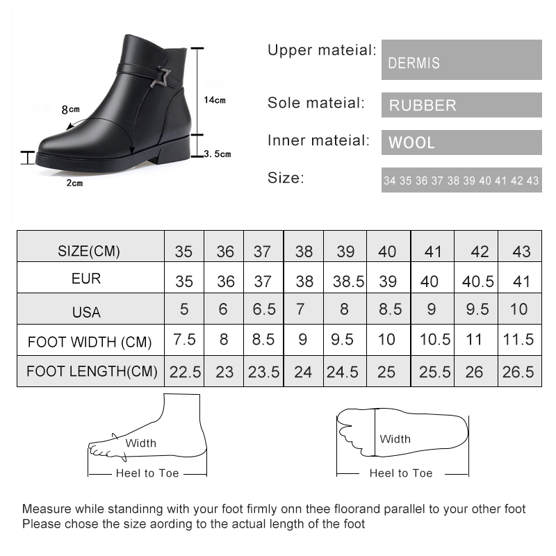 AIYUQI Mom Snow Boots Genuine Leather 2024 New Warm Wool Women's Winter Boots Large Size Non Slip Women's Ankle Boots