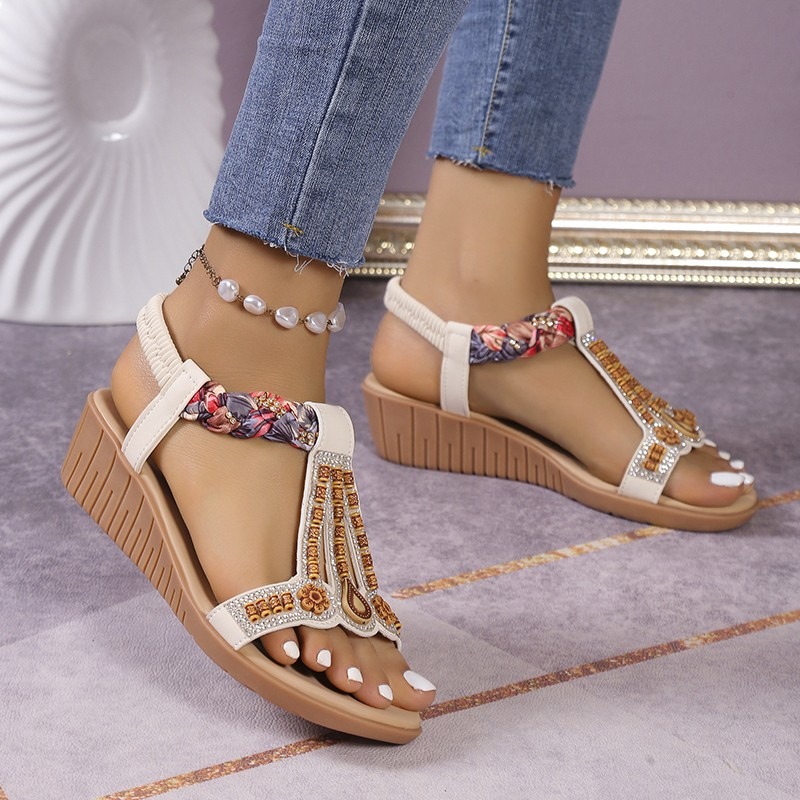 Summer Casual Ladies Beach Sandals Walking Women Wedge Shoes Outdoor Comfort Female Fashion New Sneakers d361