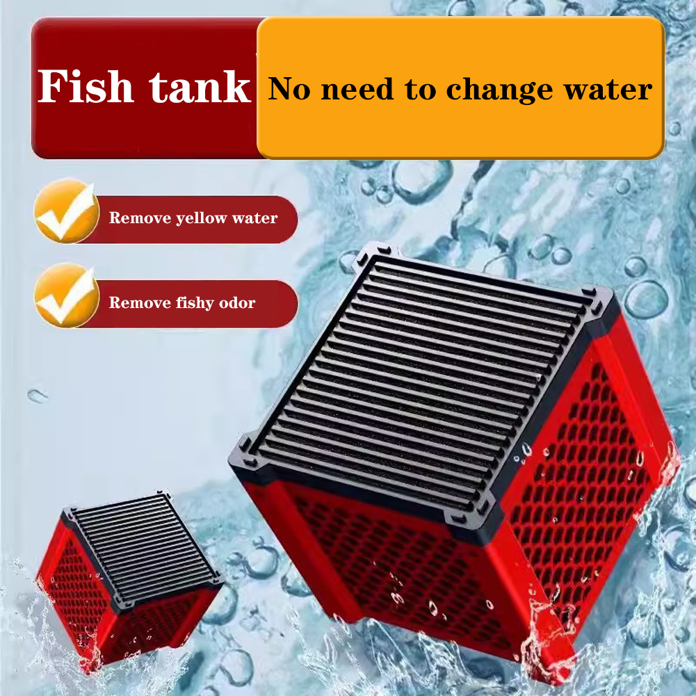 Water Purifier Cube Filter Activated Carbon Strong Filtration Absorption for Aquarium Fish Tank Water Tank Water Purification