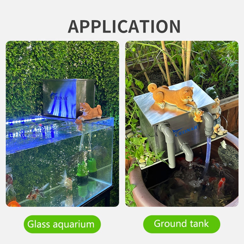 Factory direct sales aquarium tank filter stainless steel fish tank bio filters available for 20 years