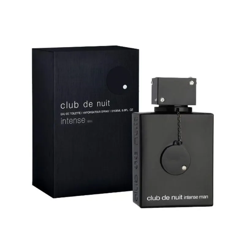 Male Designer Club de Nuit Intense Man Perfume 105ml 3.8Floz Eau De Toilette Perfumes Woody Fragrance Long Lasting Smell Men Spray Parfum Fl