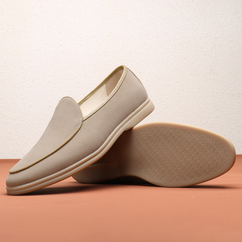 Fashion Men's Classic British Style Loafers Moccasins Men Casual Shoes Suede Leather Mens Light Comfortable Driving Flats c23