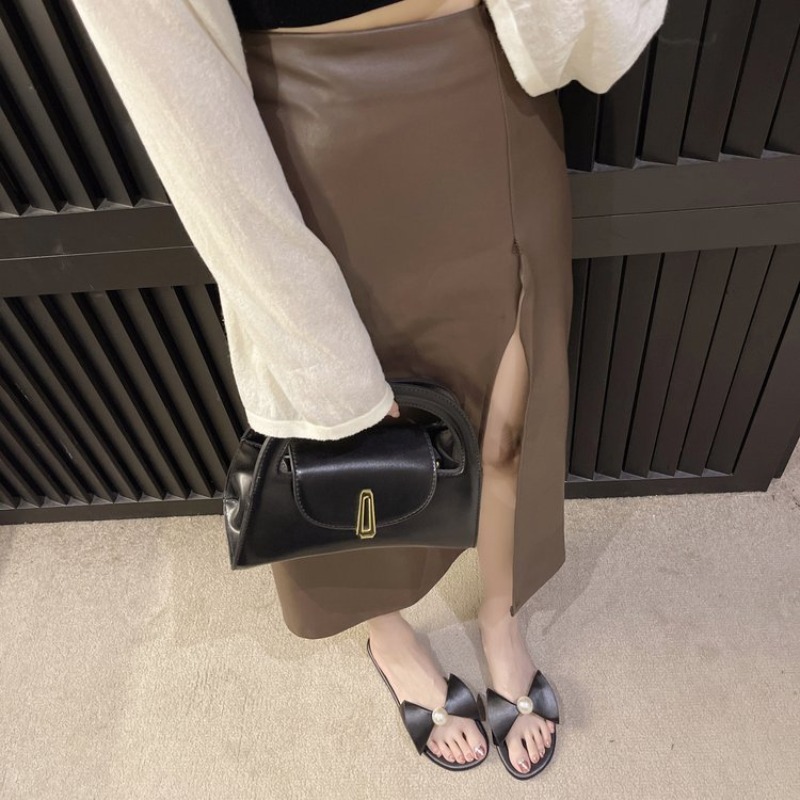 2025 NEW Summer New Fashion Bow Sandals Bathroom Slippers Banquet Party Women s Shoes da