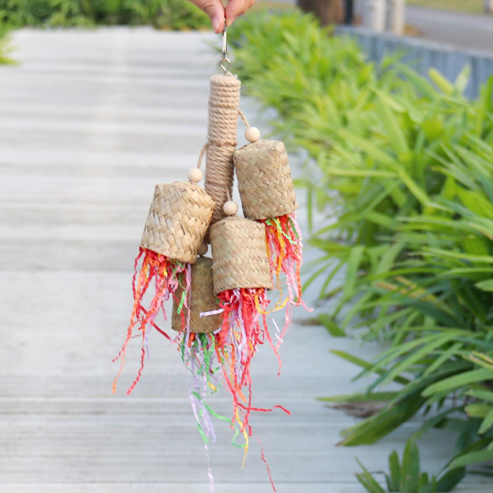 Bird Toys Bird Shredding Foraging Toys Hanging Chewing Toy Bird Cage Accessories For Lovebird Parrots Sparrows Cockatoos