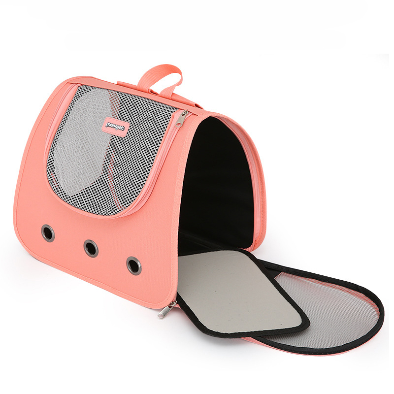 Cat Backpack Supplies foldable Portable breathable double shoulder cat bag foldable puppy backpack fashionable and pet bag