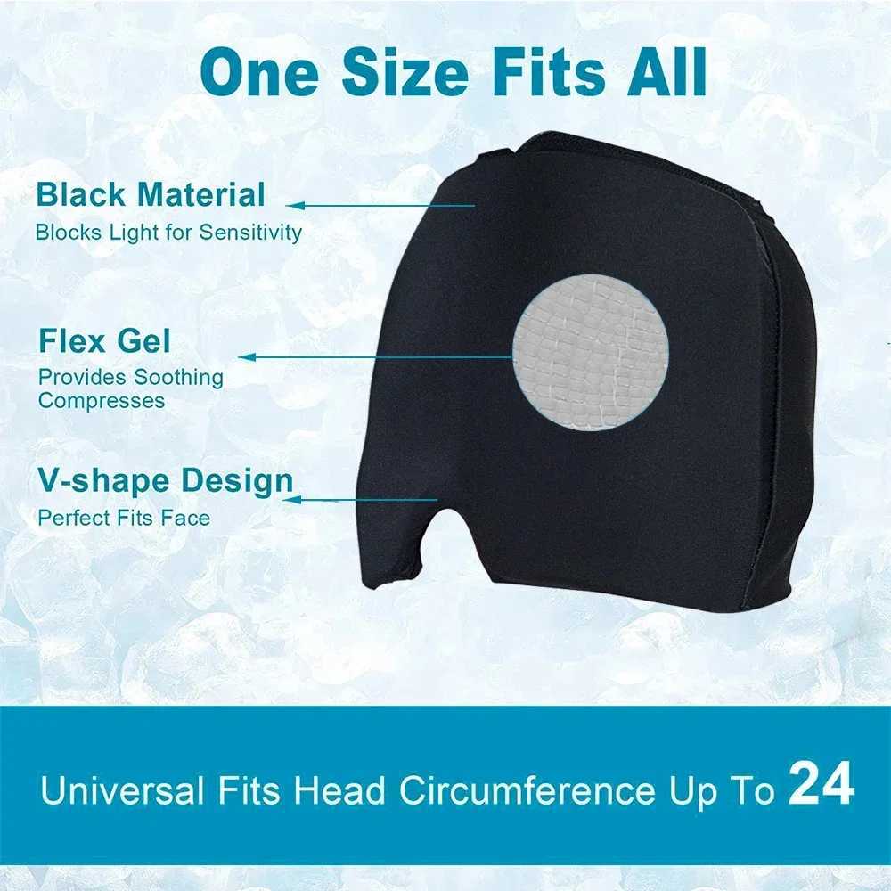Hot Cold Therapy Headache Migraine Relief Cap Wearable Therapy Wrap Stress Pressure Pain ReliefIce Hat Eye Mask Head Massager Y240902