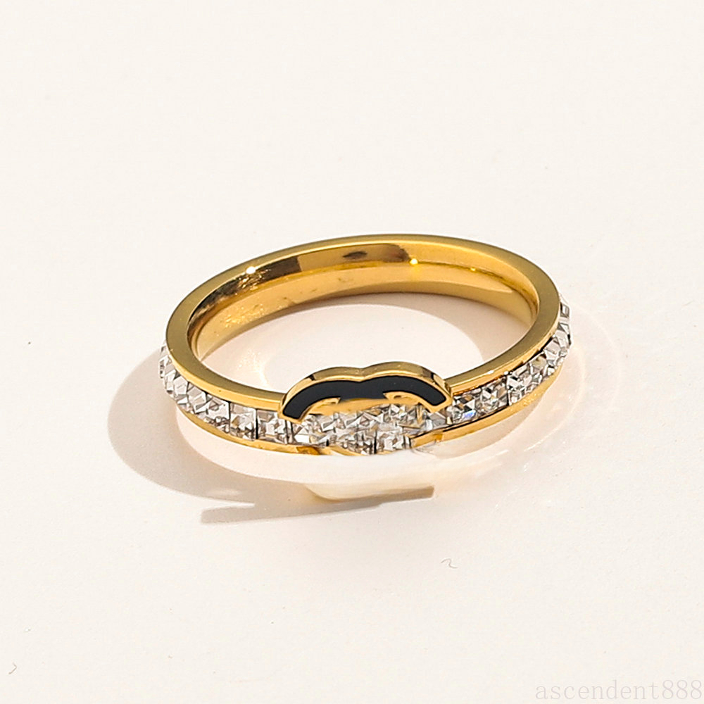 Brand Luxury Jewelry Designer Rings Women Love Rings 18K Gold Plated Ring Party Accessories Gifts