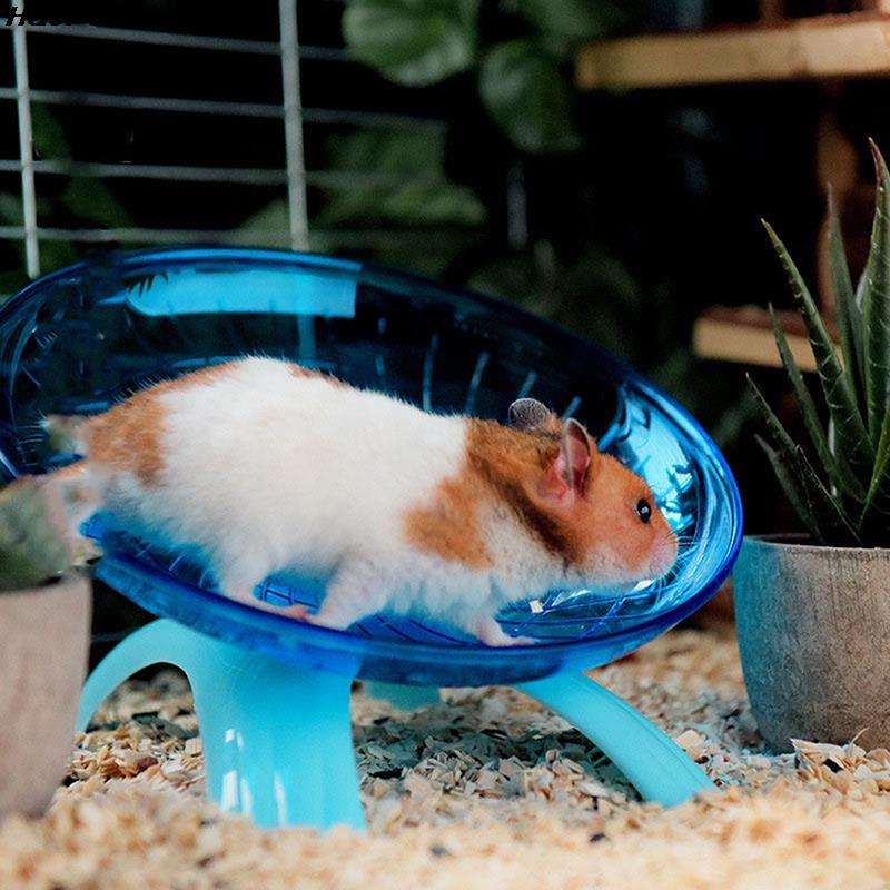 18x18x11cm Pet Hamster Flying Saucer Exercise Squirrel Wheel Hamster Mouse Running Disc Toy Cage Accessories