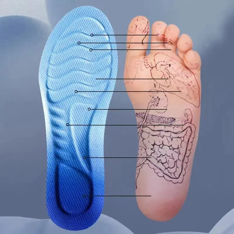 Breathable soft latex underwear sports shock-absorbing running insole ww 240909