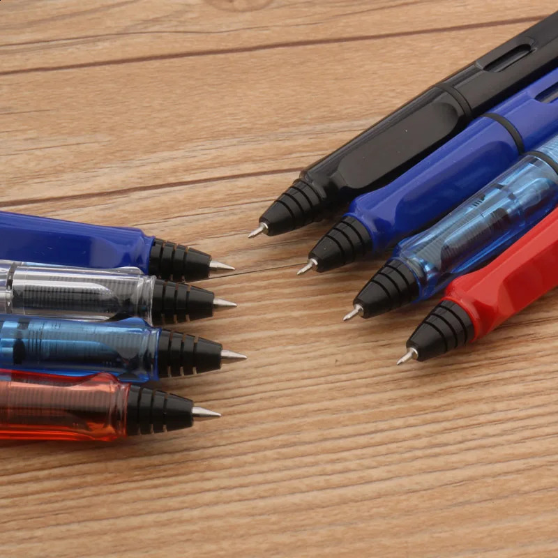 High Quality Piston Fountain Pen Transparent White bullet Needle 038mm 05mm Stationery Office School Supplies 240902