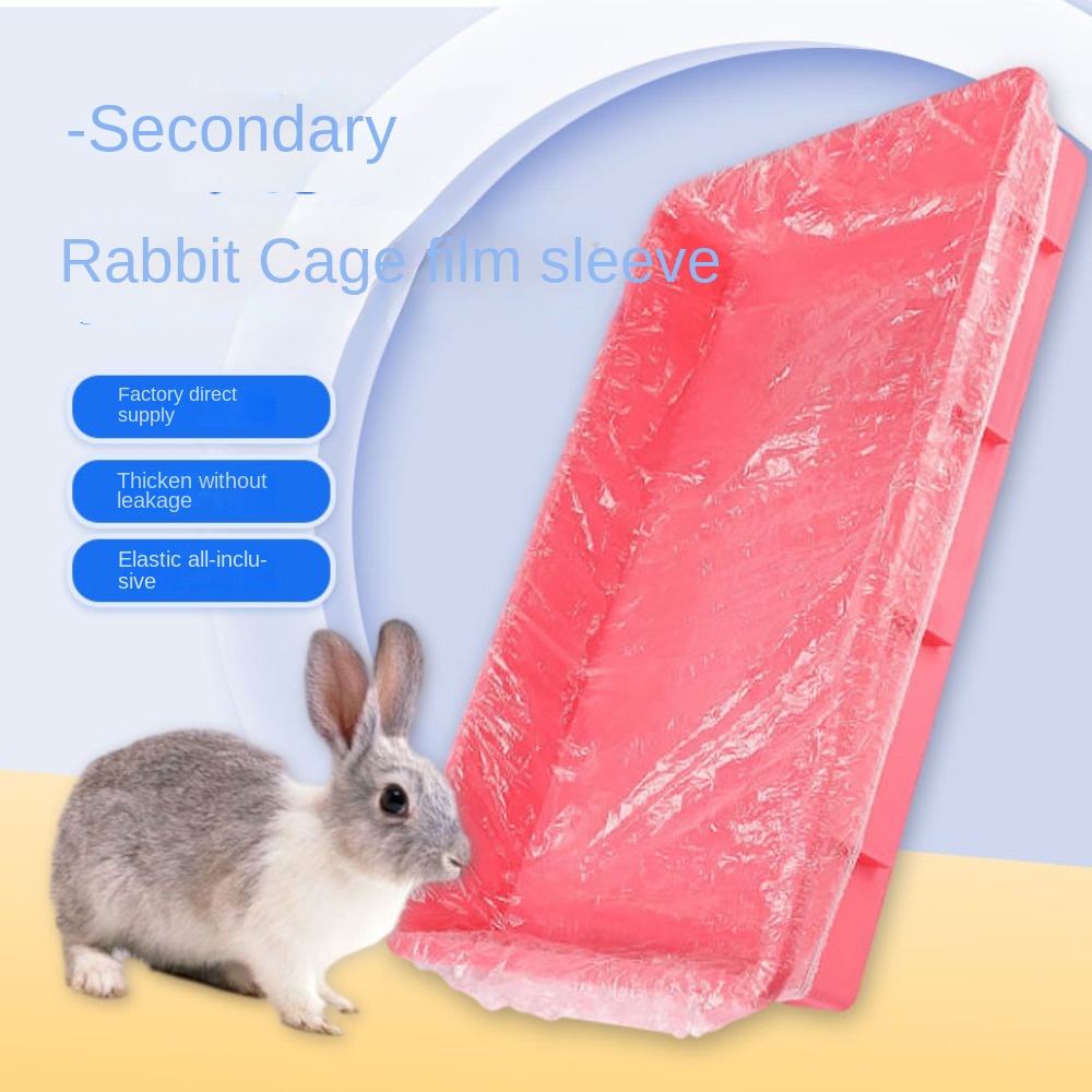 10pcs Durable Disposable Pet Tray Cover Transparent Elastic Film Cover XS/S/M/L/XL Rectangular Bird Cage Tray for Dog Cat