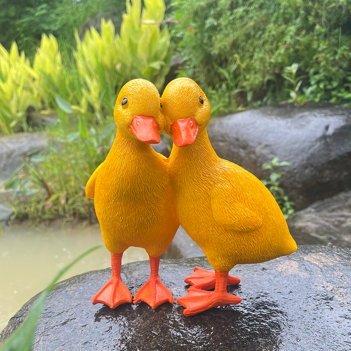 Garden Decoration Outdoor Garden Statues Front Porch Garden Statues Outdoor Ideas Animal Pair Ducks