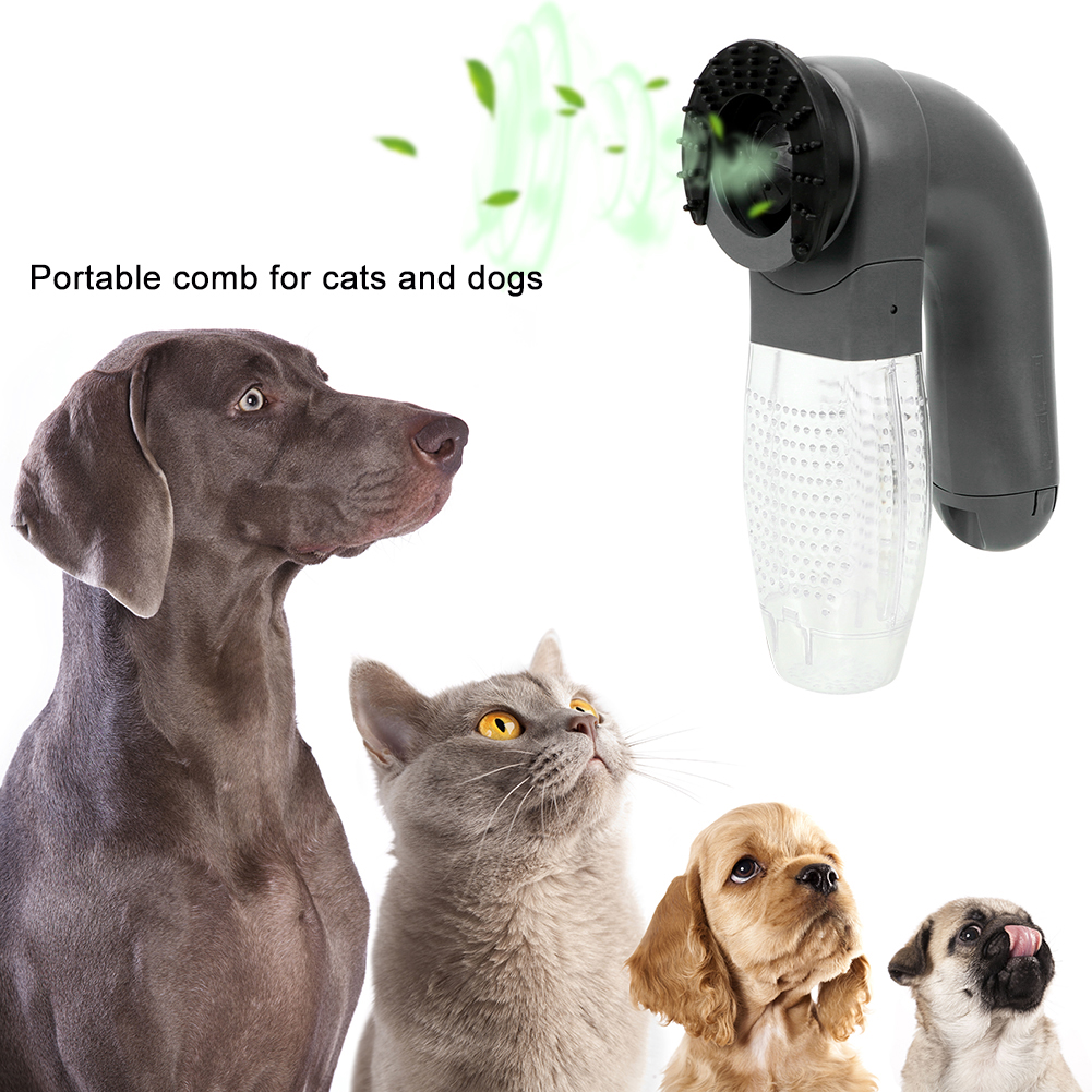 Pet Grooming Vacuum Cleaner Cordless Dog Suction Remover Shaver Pet Hair Removal Brush for Long/Short Haired Dogs Cats